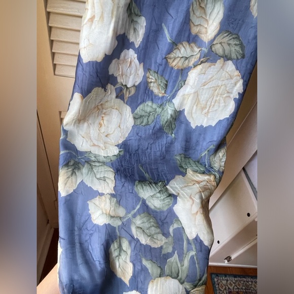 Vintage Blue Floral Maxi Dress (Size 8) - Picture 5 of 6